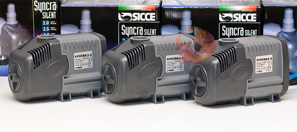 Syncra Silent là dòng thiết bị máy bơm giành cho bể cá thế hệ mới của SICCE